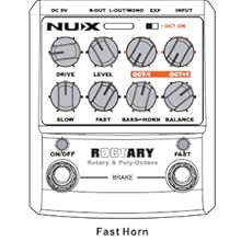 NUX ROCTARY FORCE ロータリー スピーカー シミュ オクターバー Amazon | NUX Roctary Force ギターエフェクトペダル ロータリー