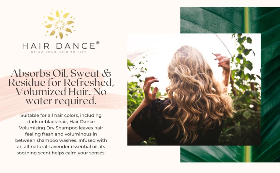 Dry Shampoo Volume Powder Natural & Organic Jumbo size. For Dark and Blonde Hair