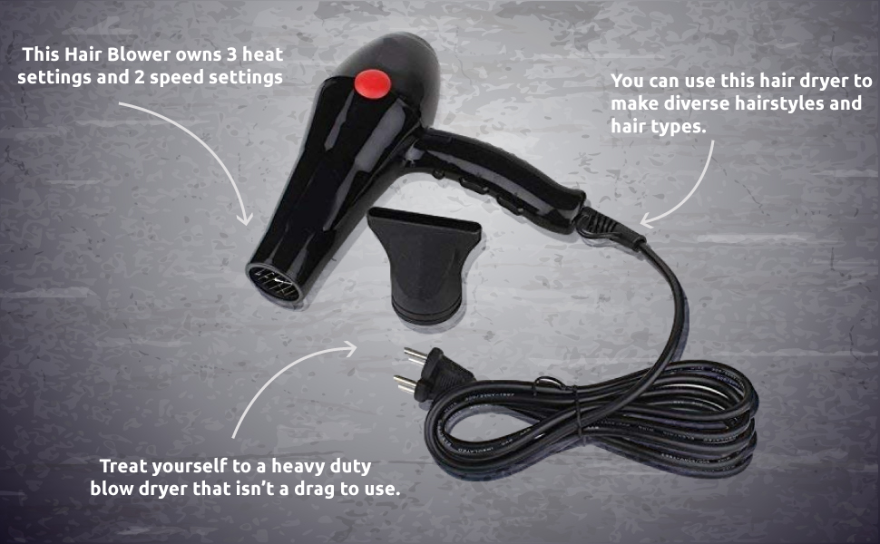 Easymart 2000 Watt Hair Dryer with Anti-Frizz Ionic Conditioning. SPN-REE