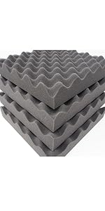 Whiteleaf フラット型 ウレタン スポンジ 緩衝材 クッション材 4枚セット 3cm 豊富な品 厚さ 吸音材 25cm 25cm