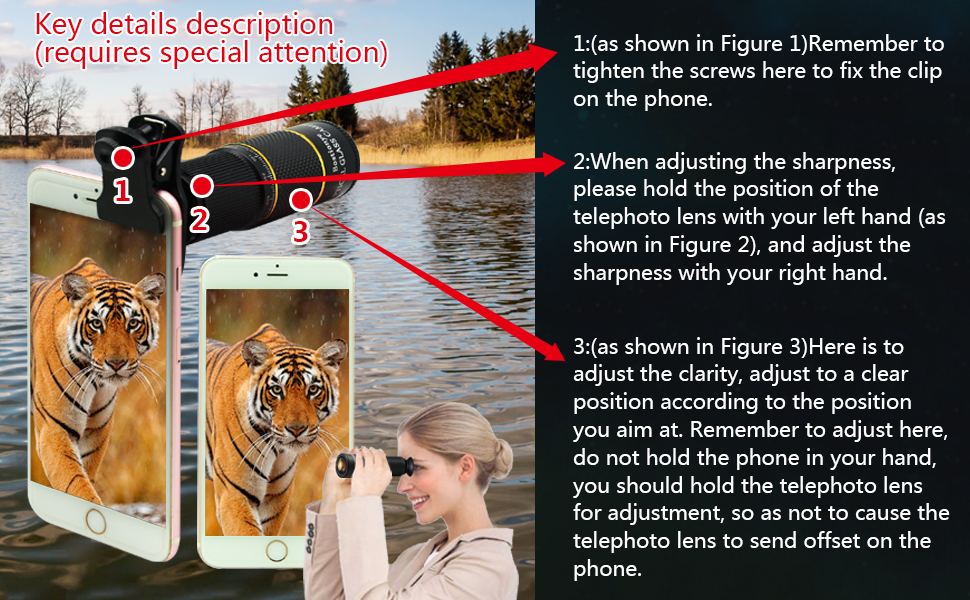 Bostionye Phone Camera Lens Kit 4 in 1 for iPhone Samsung Pixel Android