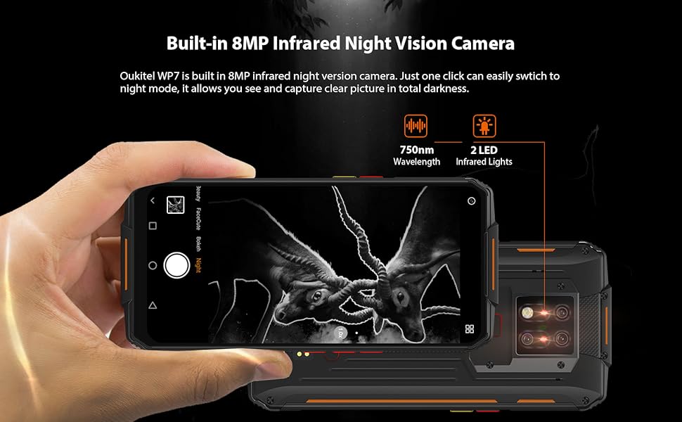 Amazon.com: OUKITEL WP7 Unlocked Rugged Smartphone Night