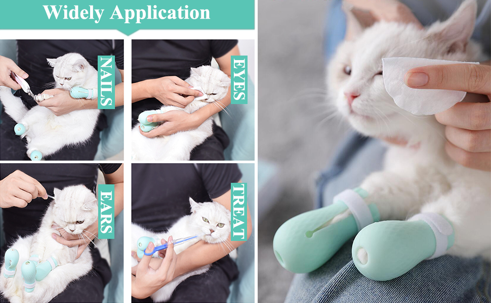 ASOCEA 4 PCS AntiScratch Cat Foot Shoes Silicone Pet