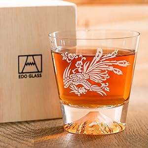Amazon | Amazon.co.jp限定品 富士山グラス 田島硝子 桜富士ロック