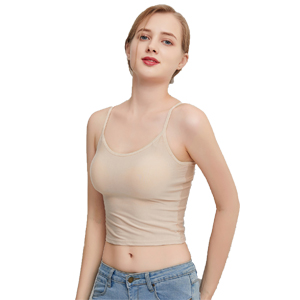 Women Built-in Padded Camisole Yoga Bra Longline Adjustable Shirts Sleeveless Fitness Crop Tank Top 16 ...