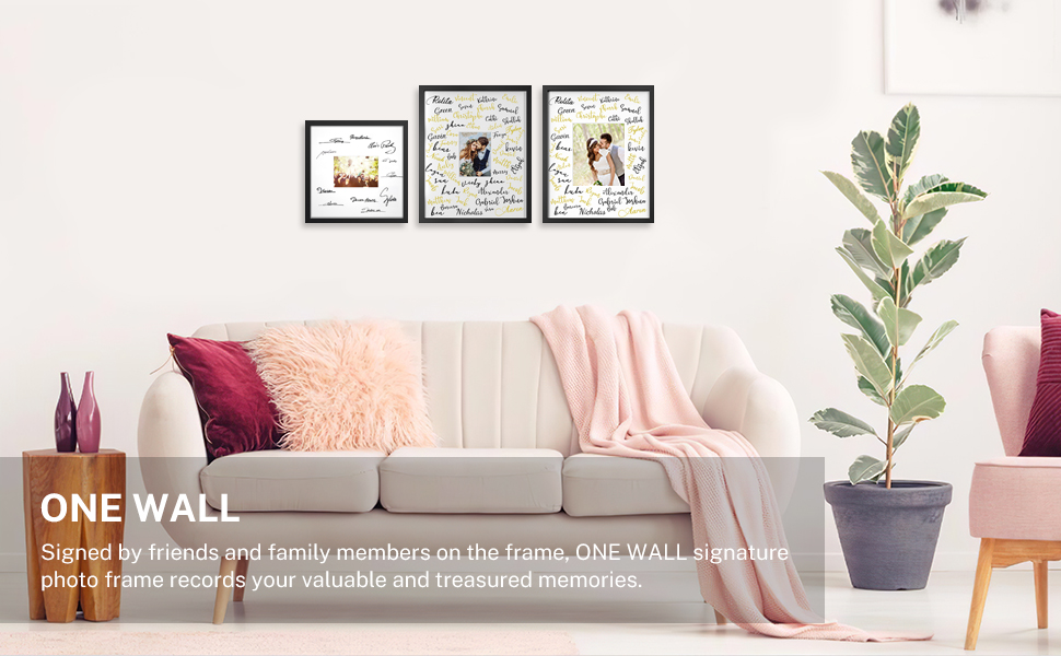 ONE WALL Tempered Glass 16x20 Signature Picture Frame with