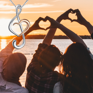 Music Heart Necklace