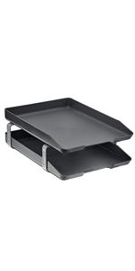 acrimet mesh plastic desk file incline sorter rack organizer 5 sections black color