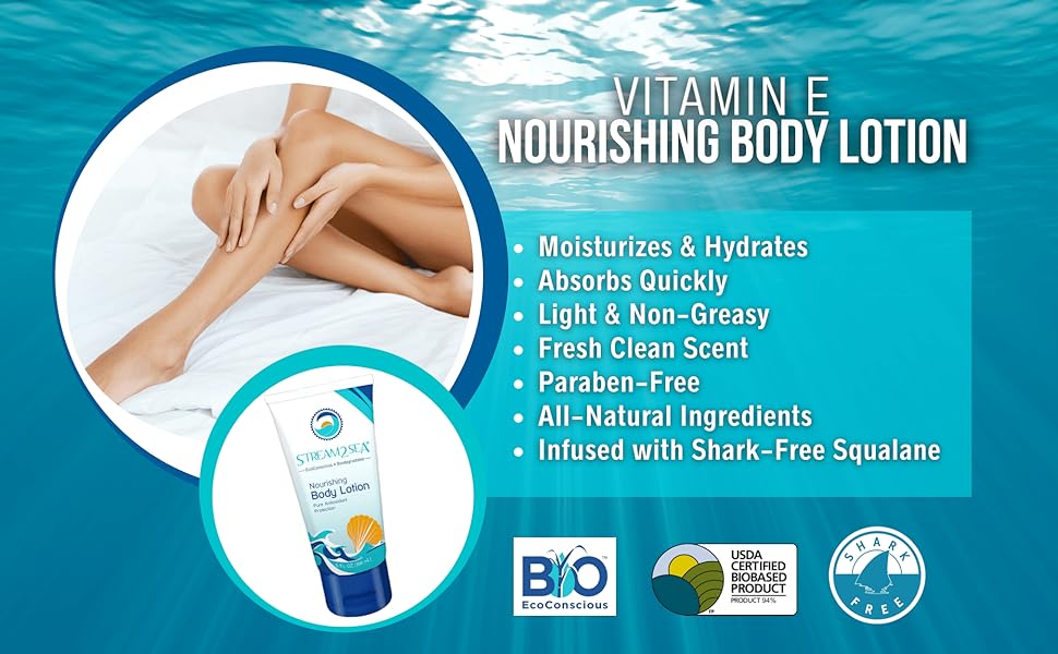 stream2sea nourishing body lotion after sun sunburn diving coral reef safe moisturizing lotion