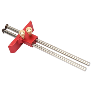 Hyuduo Wood Marking Gauge, Double Stainless Steel Blades Scriber with Metric Scale for Carpenter Woodworking