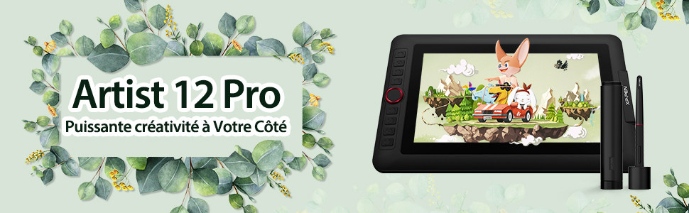 xp pen artist 12 pro tablette graphique avec ecran dessin digital art numerique