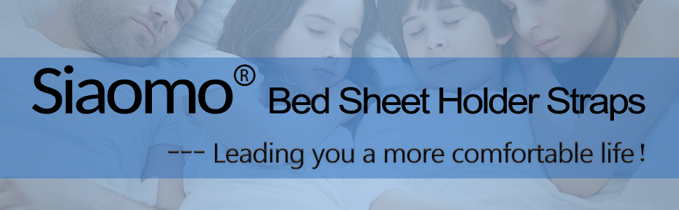 Siaomo Sheet Fasteners Suspenders Holder Straps Elastic Band Fitted Sheet Holder Fasteners Grippers