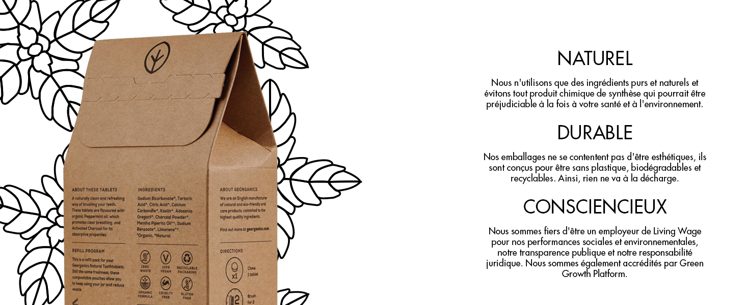 Georganics, soins bucco-dentaires, soins des dents, soins de la bouche