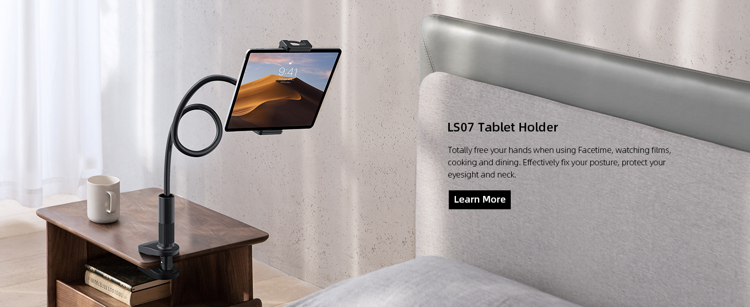 Lamicall Pillow Tablet Holder, Tablet Cushion Stand Lazy Holder Stand