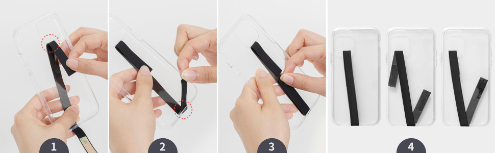 Amazon Sinjimoru シリコンスマホホルダー Iphone Androidなどスマホケース スマホカバーに貼り付ける薄型スマホベルト 落下防止 片手操作できるリボン型 Iphone ホールドリング ラベンダー Sinjimoru ホールドリング