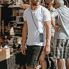 Crossbody lanyard phone case