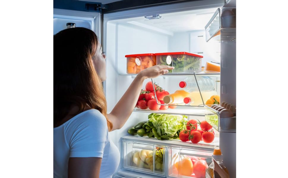 Fresh Fruit and Vegetable Food Keeper Saver Storage Container with Air