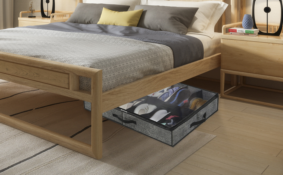 Under Bed Fabric Shoe Storage Organizer
