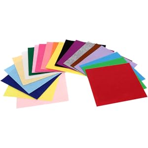 Amazon | Anneome 20個クラフト用フェルトシート 不織布パッチワーク