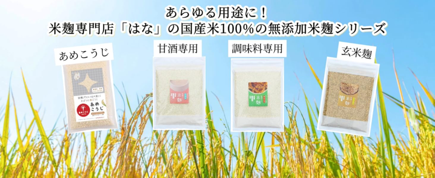 Amazon.co.jp: 乾燥米麹 あめこうじ 800g(200g×4袋) 小分け あめ