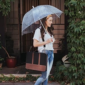 Waterproof Sturdy body all weather strong portfolio for rainy days protects important documents