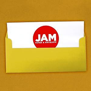 yellow #10 business colored envelope
