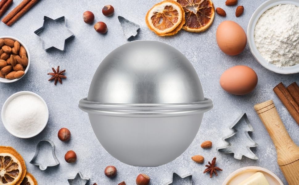 Hemisphere Cake Tins，10 cm Hemisphere Cake Pan Aluminium Hemisphere