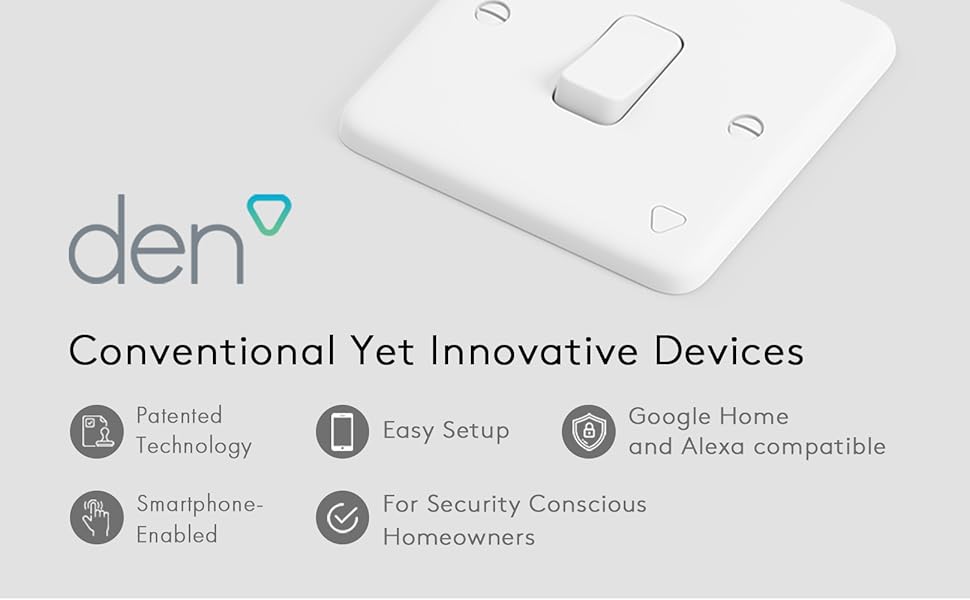 Den Smart Home Light Switch Works with Google Home and Alexa Devices