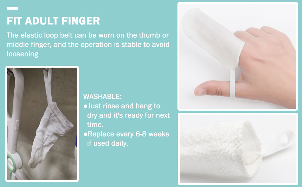 onebarleycorn Pet Dental Finger Brush for Dogs Cats,Pet Tooth Cleaner Teeth Cleaning Dental