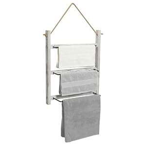 OROPY Toallero de Pared de 50 cm de Ancho, 3 Niveles Escalera ...