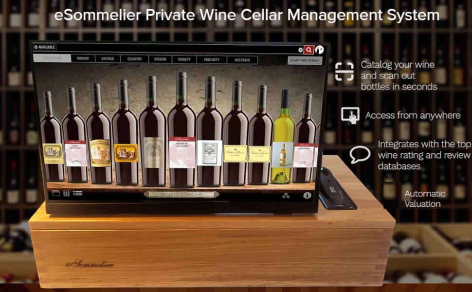 eSommelier Private Wine Cellar Management System Organize