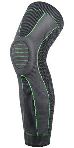 Green Knee Sleeves with Spring