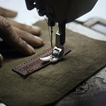 Artesanía, costura, piel, detalles