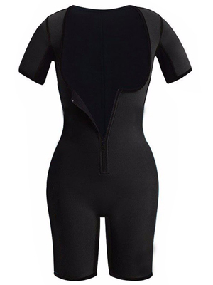 Optlove Women's Sauna Suit Shapewear Weight Loss Sweat Body Shaper Slimming Neoprene Sleeve Bodysuit 18 weight loss suana suit for women