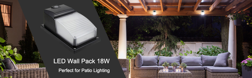 dakason led wall pack with dusk to dawn photocell