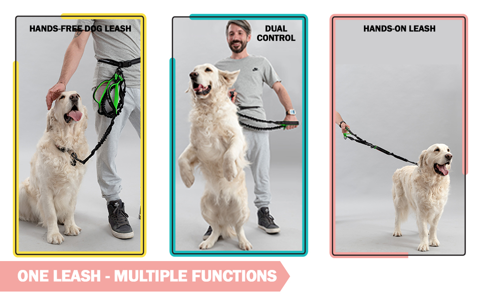 Pet Dreamland Hands Free Leash for Running Large Dogs Waist Dog Leash