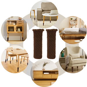 Dualeco チェアソックス 椅子脚カバー 2019最新 厚いタイプ 二重構造 椅子足カバー 16枚入り 家具保護パッド 16枚付き 【 内側にシリコンが付き 滑り防止】 騒音・傷防止 1年保証