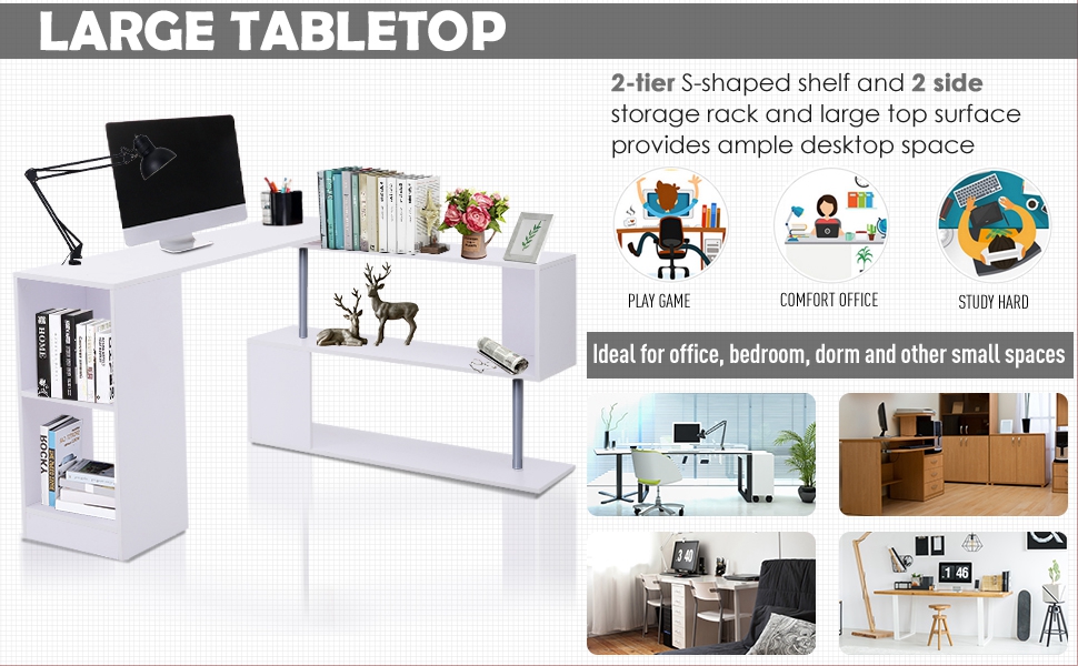 HOMCOM 360° Rotating L-Shaped Desk Dining Table With Shelf Workstation, White 13 HOMCOM 360° Rotating L-Shaped Desk Dining Table With Shelf Workstation, White -Office Furniture Store AAHKMJXYDAFdJAOAIMEbOAchlkWZ0oakZn uVZ0mPidMNbILvCvspZ4oG3fPgIqc1P05C5SmPDKg0UZdk7akth5Apet xpqPvZ4SuhXgo5i jTTWEzpmn5cA5CV5ag0PCiD1e7zkpVAausduJW65iuxpno85fqpjpjJjqbs GUcjYR0 f1o5DW dODxp4BLb Zk=