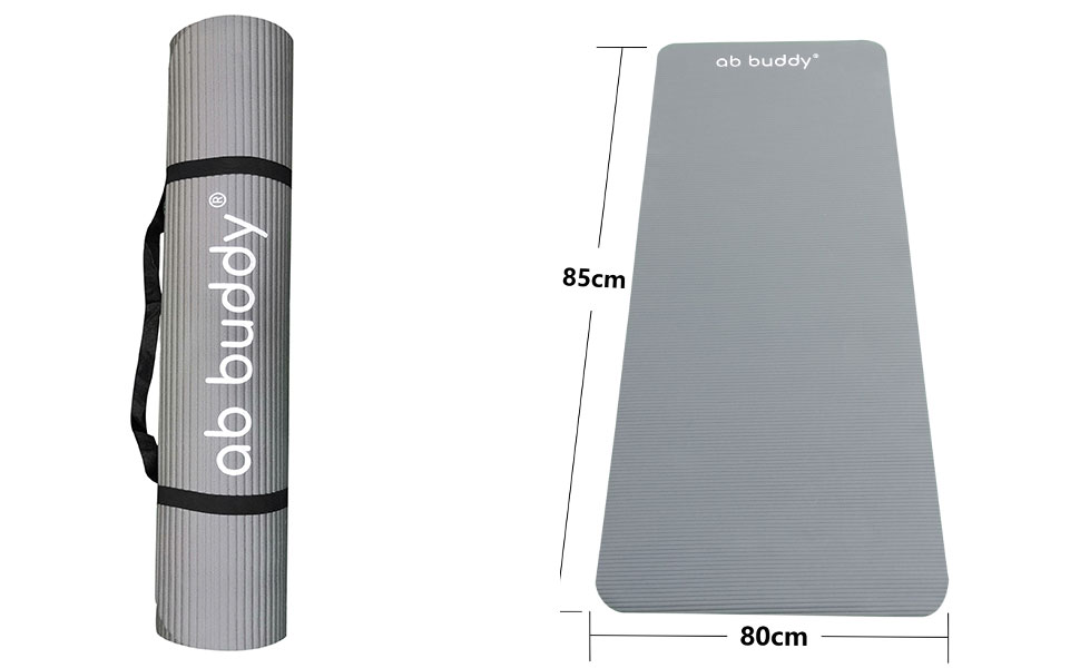 ab buddy Non Slip 15mm Thick (180 x 80cm) Large Extra Wide Exercise Mat