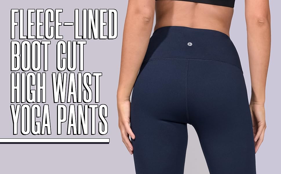 fleece lined bootcut yoga pants