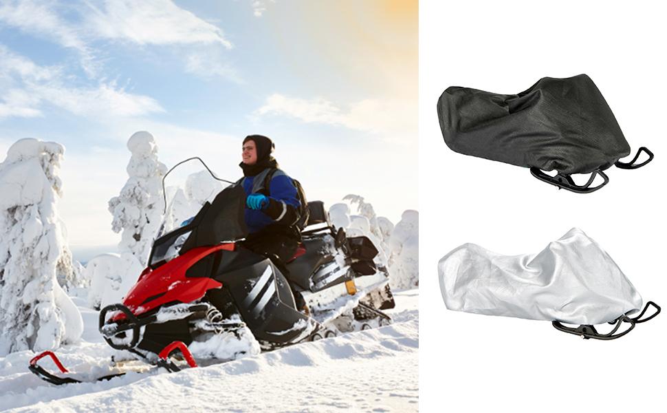 214】デラックス スノーモービル トレーラブル スレッド 収納 カバー