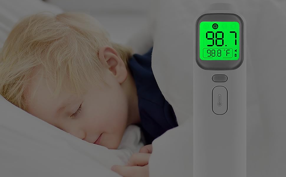 life2o digital infrared thermometer night mode large lcd don't wake baby