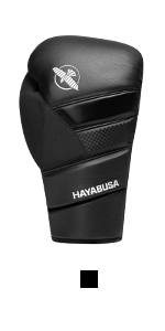 Black T3 Lace Up Boxing Glove