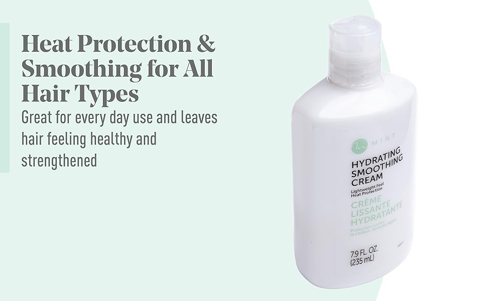 heat protection and smoothing cream for all hair types