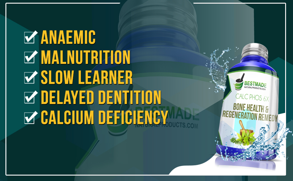 Calc Phos 6X, Healing Support for Muscles, Tendons and Ligaments Use for Hemorrhoids, Varicose Veins