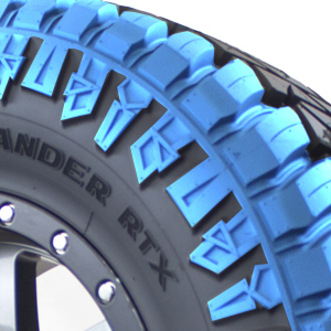 close up of terra commander aggressive sidewall design