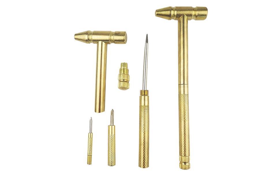 Amazon.co.jp: ゴールドハンマー,防錆銅ハンマー - ミニ多機能