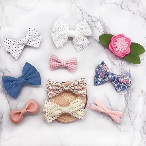baby hair bow clips
