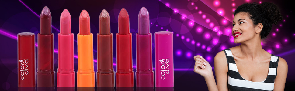 Color Diva Expression Nail Paint And Color Addiction Lipstick Set of 12, GC551