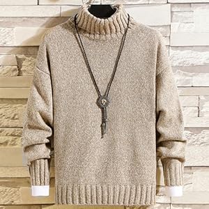 Amazon セーター メンズ 冬服 厚手 ニット メンズ おしゃれ 無地 タートルネック ニットセーター カジュアル セーター トップス 暖かい 大きいサイズ 春秋冬 セーター 通販
